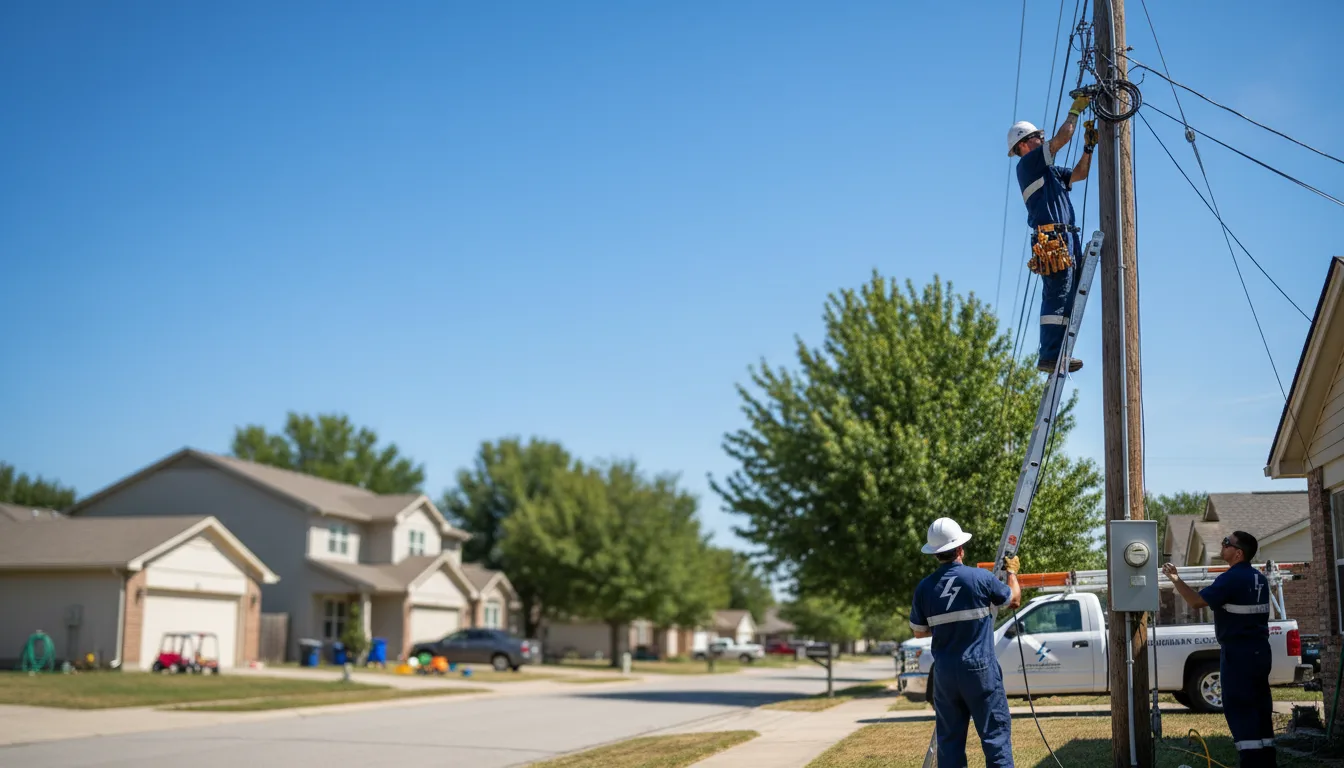 Residential electrician providing installation services in Lyford, TX